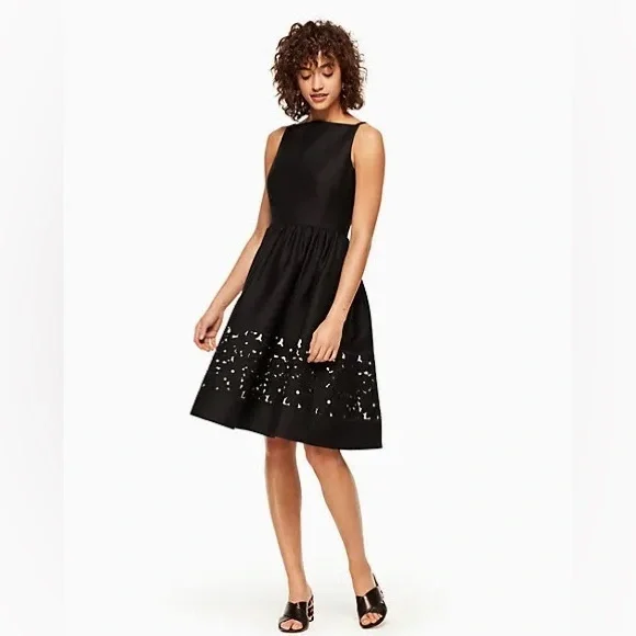 green emerald velvet dress Kate Spade New York Cap Sleeve V-neck Floral Fit & Flare Dress  Vicky and  Lucas